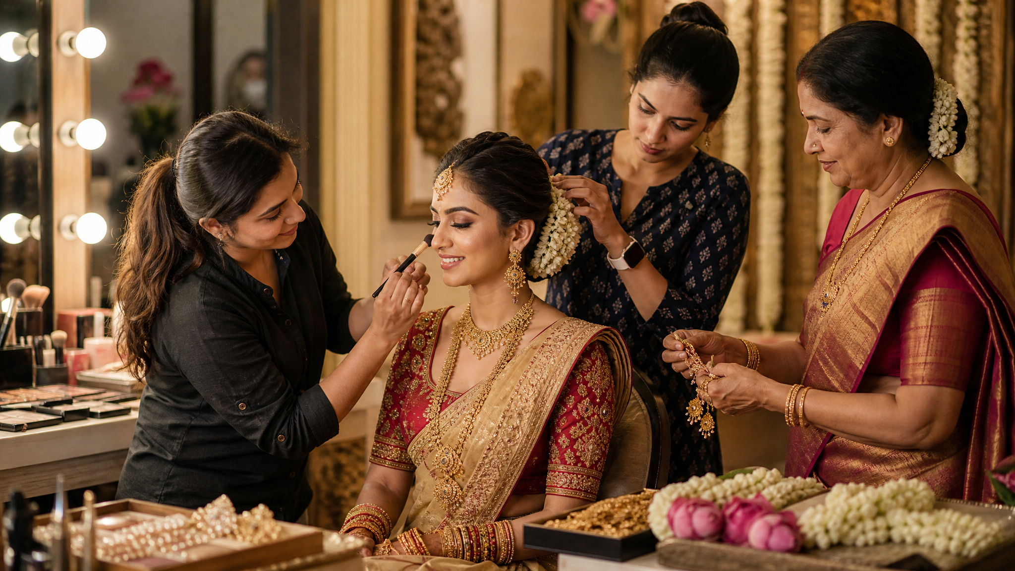 Indian Wedding Makeup and Hairstyles: Regional Styles, Ceremony Planning, and Family Traditions