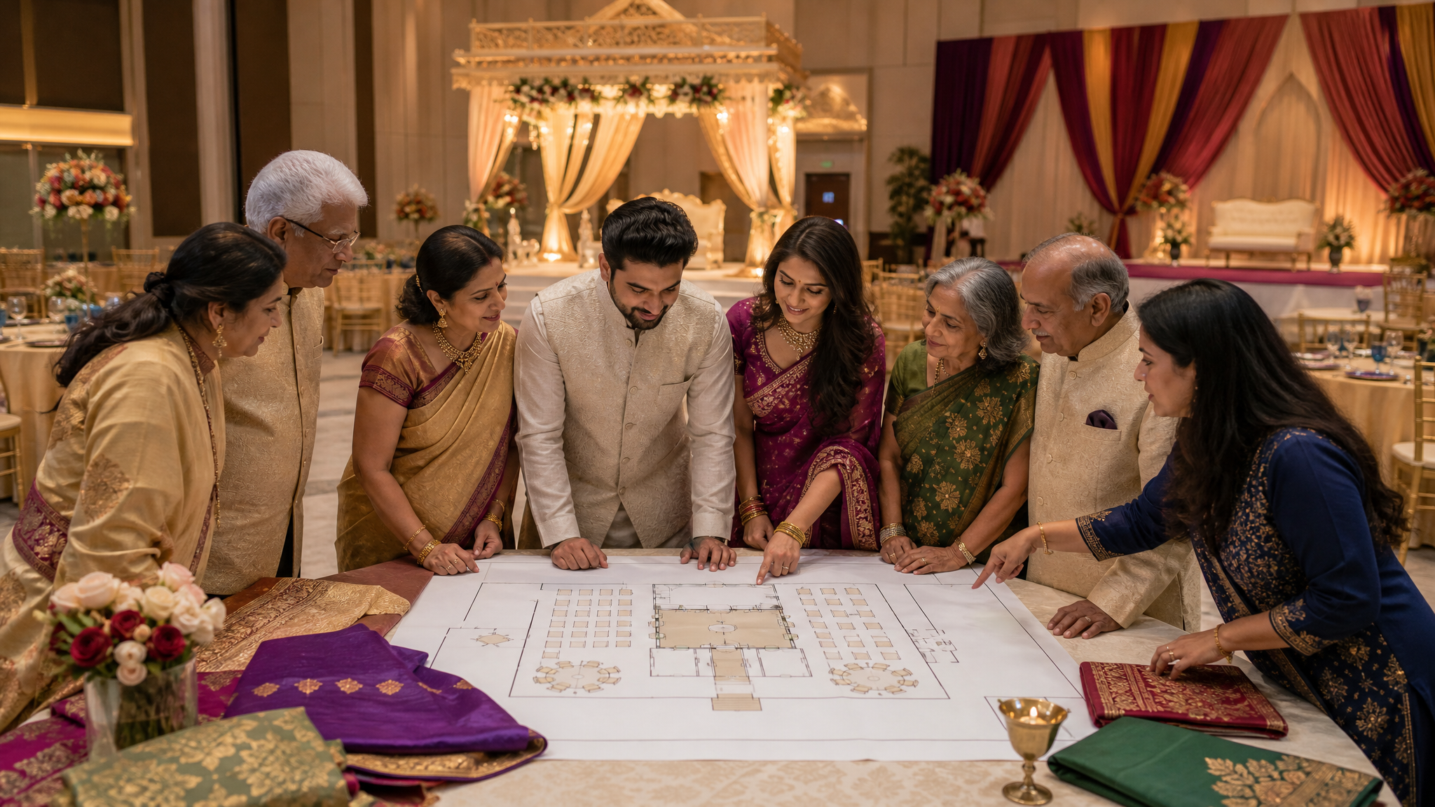 Indian Wedding Venue and Seating Planning: Rituals, Families, and Wedding Styles