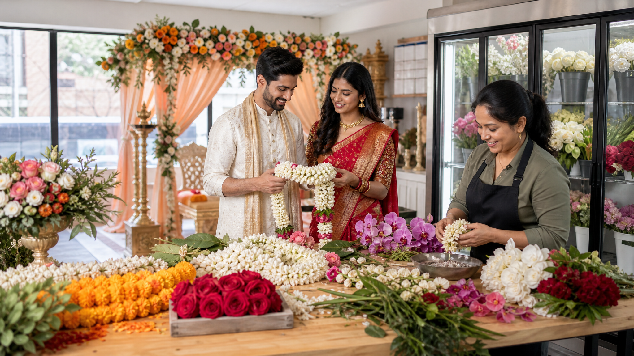 Indian Wedding Flowers and Garlands in the USA: Availability, Sourcing, and Ceremony Planning